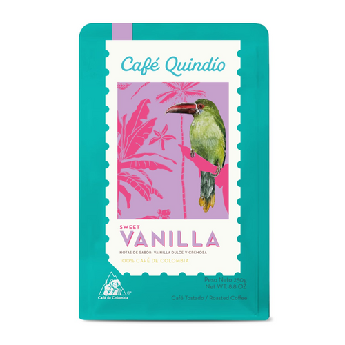 Cafe Quindio Special Harvest Vanilla Ground Coffee Sabor Vainilla Blend - 250g