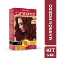 Recamier Hair Color 6.66 Reddish Brown Permanent Cream Tinte Marron Ojizo Kit