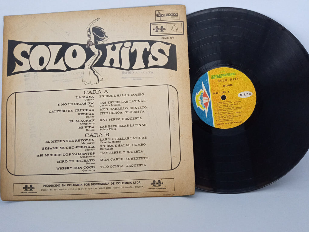Various Solo Hits Discomoda Vinyl LP Record Latin Pop Salsa Compilation Vintage