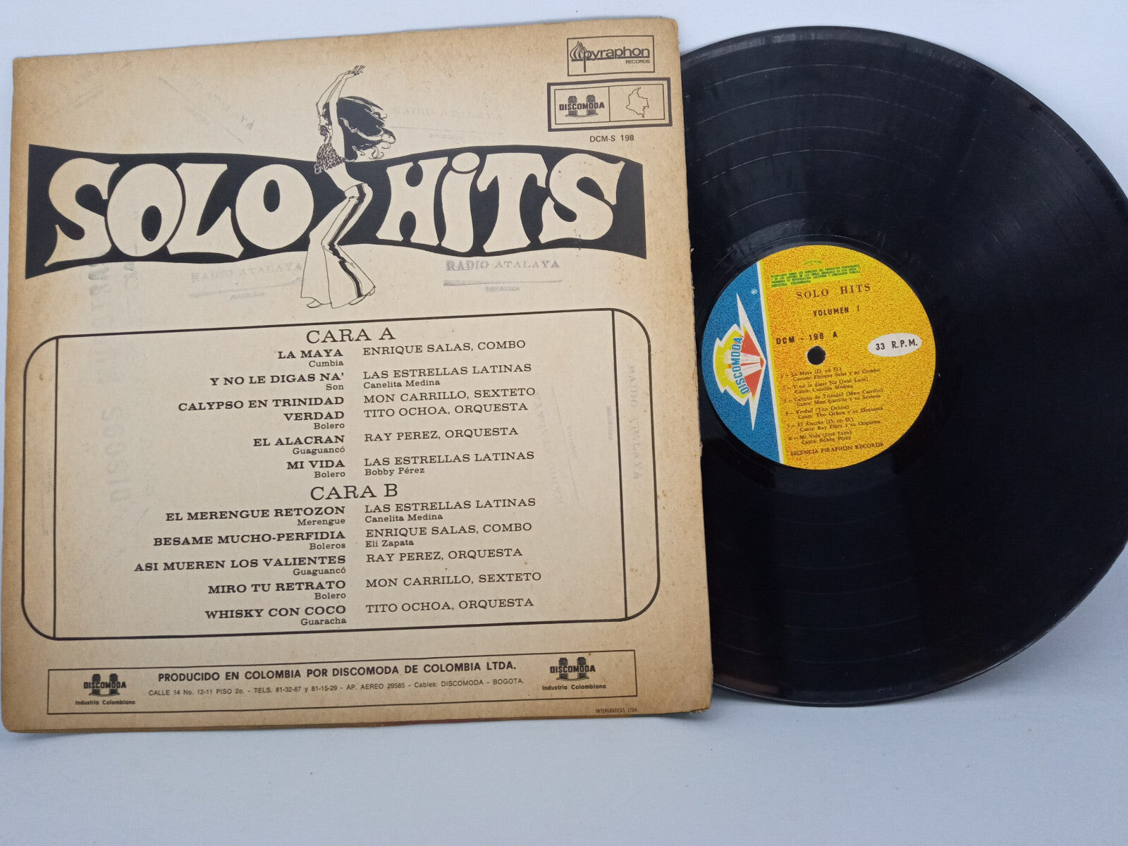 Various Solo Hits Discomoda Vinyl LP Record Latin Pop Salsa Compilation Vintage