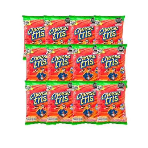 Frito Lay Cheese Tris Corn Chips Crunchy Cheese Snacks Multipack 12-Pack 504g