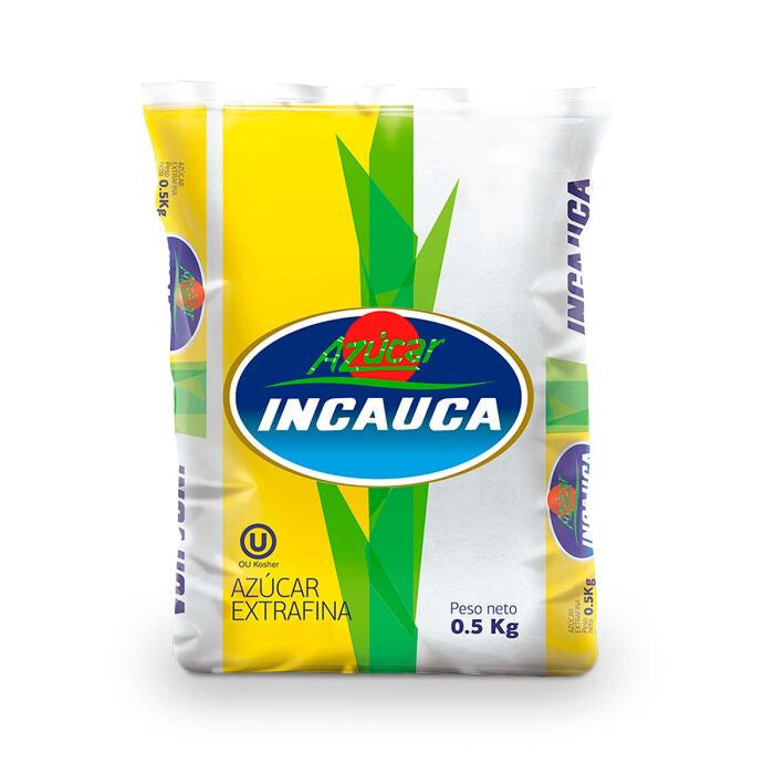 Incauca White Sugar Azucar Blanca Refinada Natural Cane Sweetener - 1.1 lb 500g