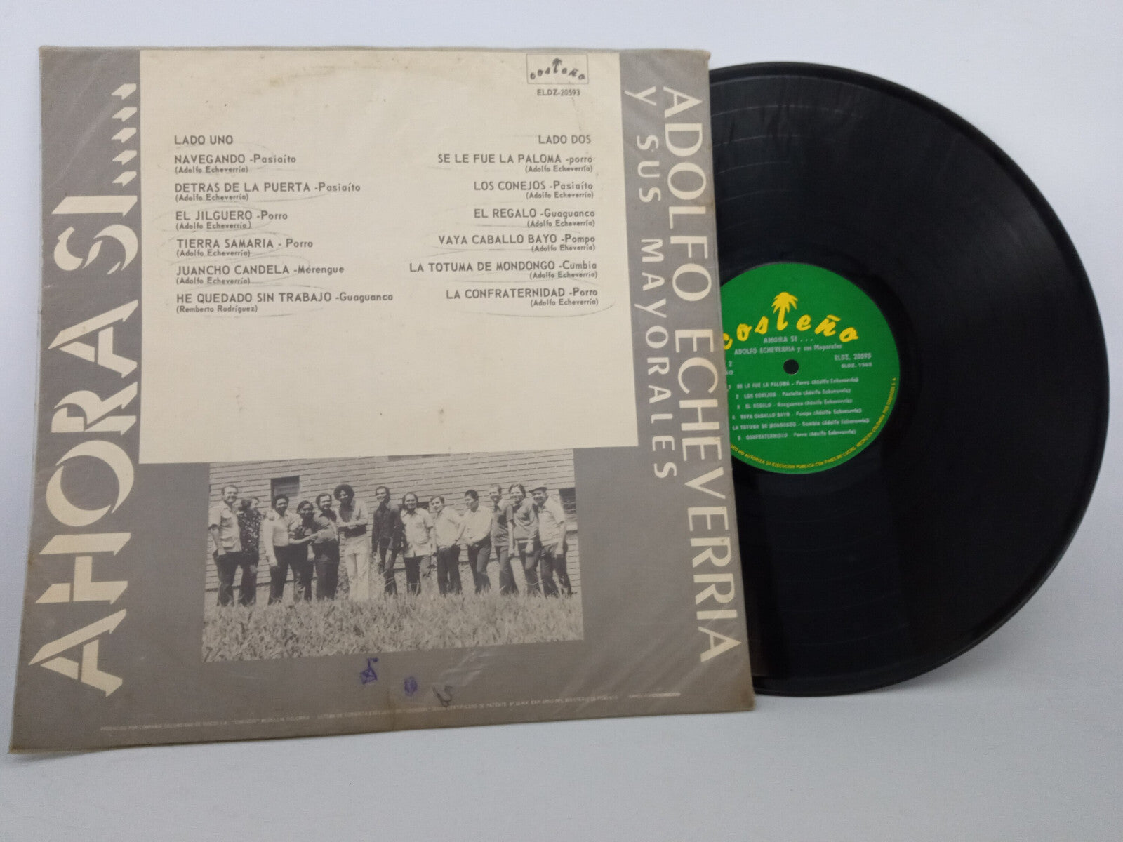 Los Mayorales De Adolfo Echeverria Ahora Si Costeno Vinyl LP Record Cumbia