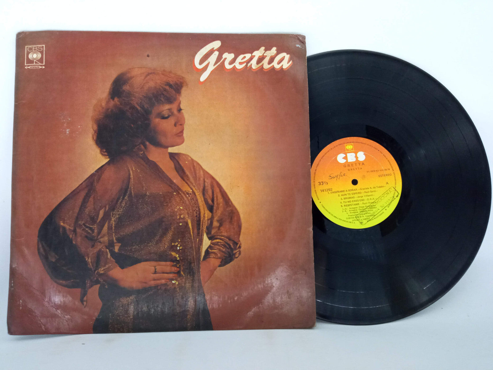 Gretta Gretta CBS Vinyl LP Record Original Pressing Colombian Pop Rock Rare