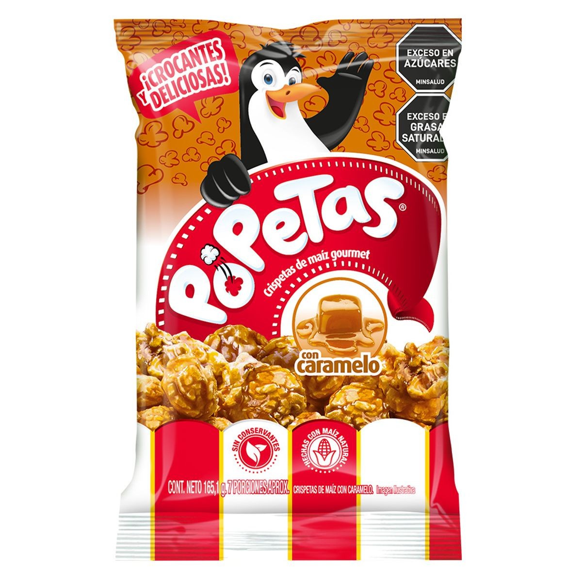 Colombian POPETAS caramel  popcorn 165g 5.08oz Bag