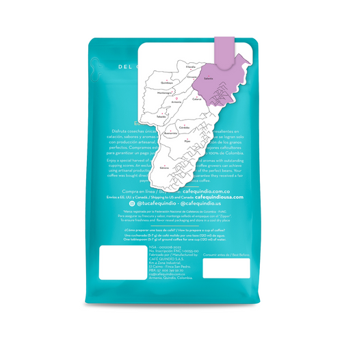 Cafe Quindio Special Harvest Vanilla Ground Coffee Sabor Vainilla Blend - 250g