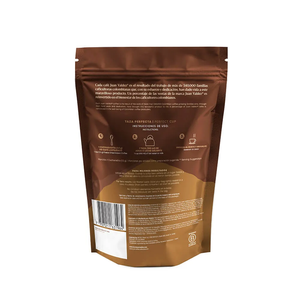 Colombian Juan Valdez classic freeze dried coffee 250g 8.81oz