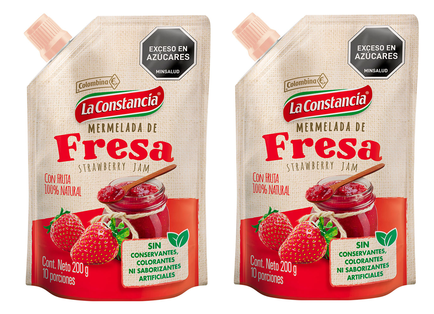 Constancia Strawberry Marmalade Mermelada de Fresa Sweet Fruit Spread - 400g