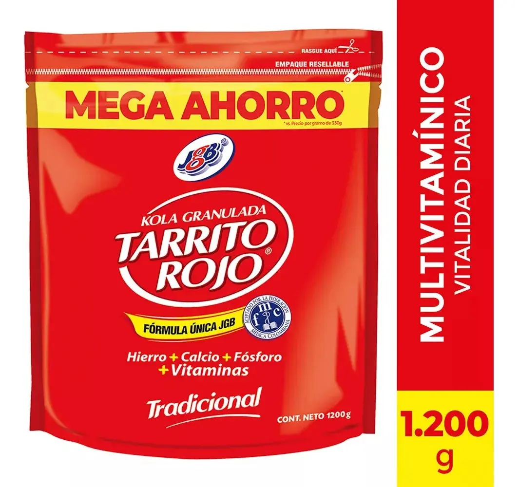 Tarrito Rojo JGB Traditional Multivitamin Granulated Kola Doypack Mega 1200g