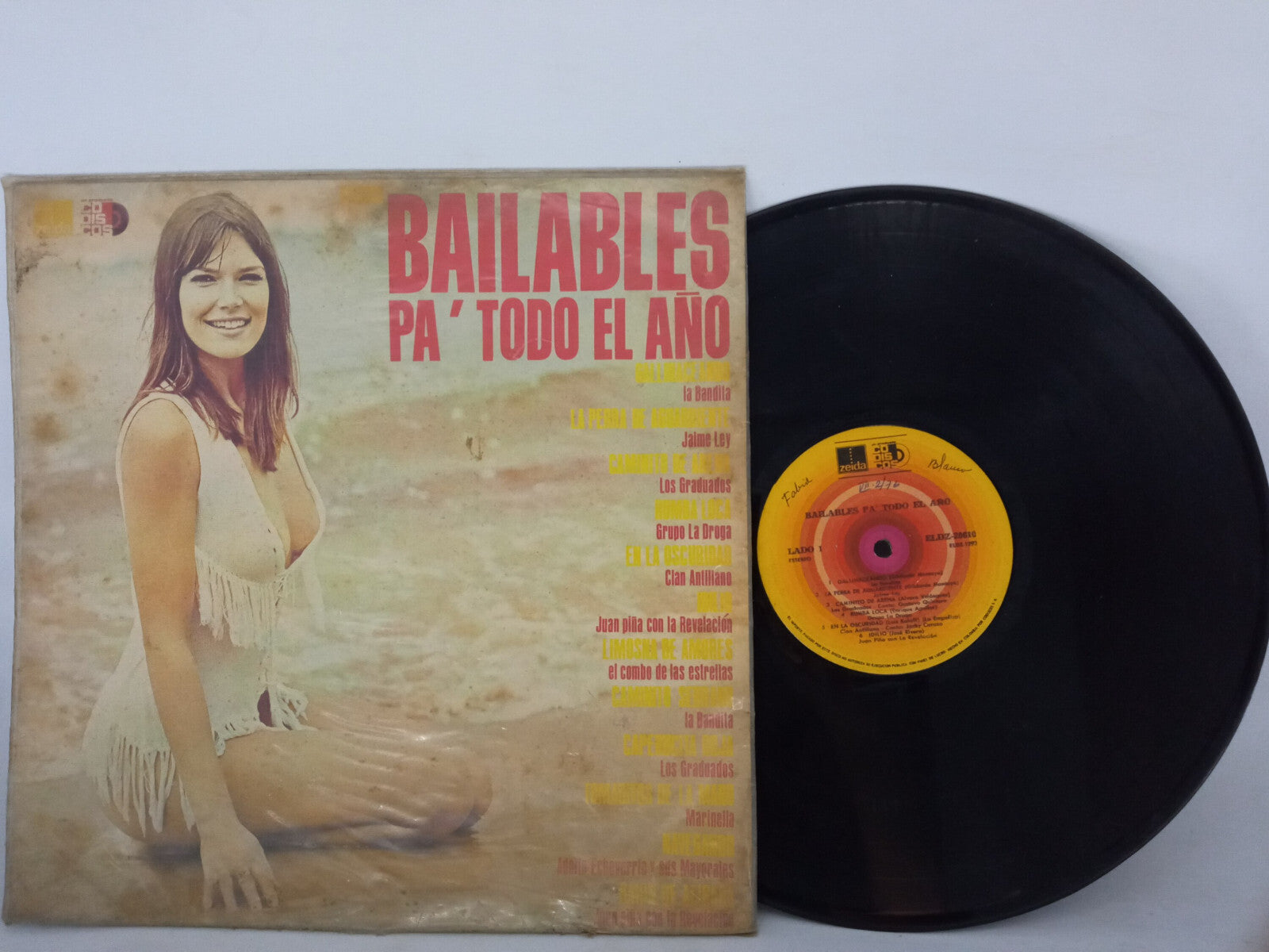 Various Bailables Pa Todo El Ano Codiscos Zeida Vinyl LP Record Cumbia Salsa