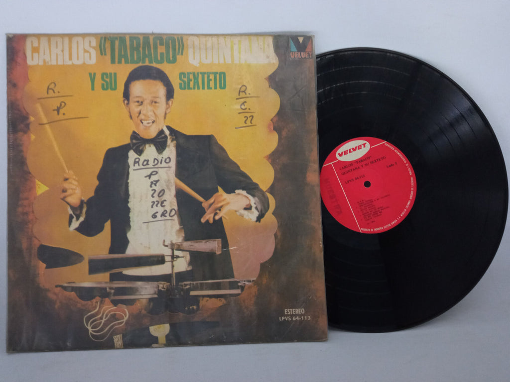 Tabaco Y Su Sexteto Carlos Quintana Velvet Vinyl LP Record Rare Salsa Dura