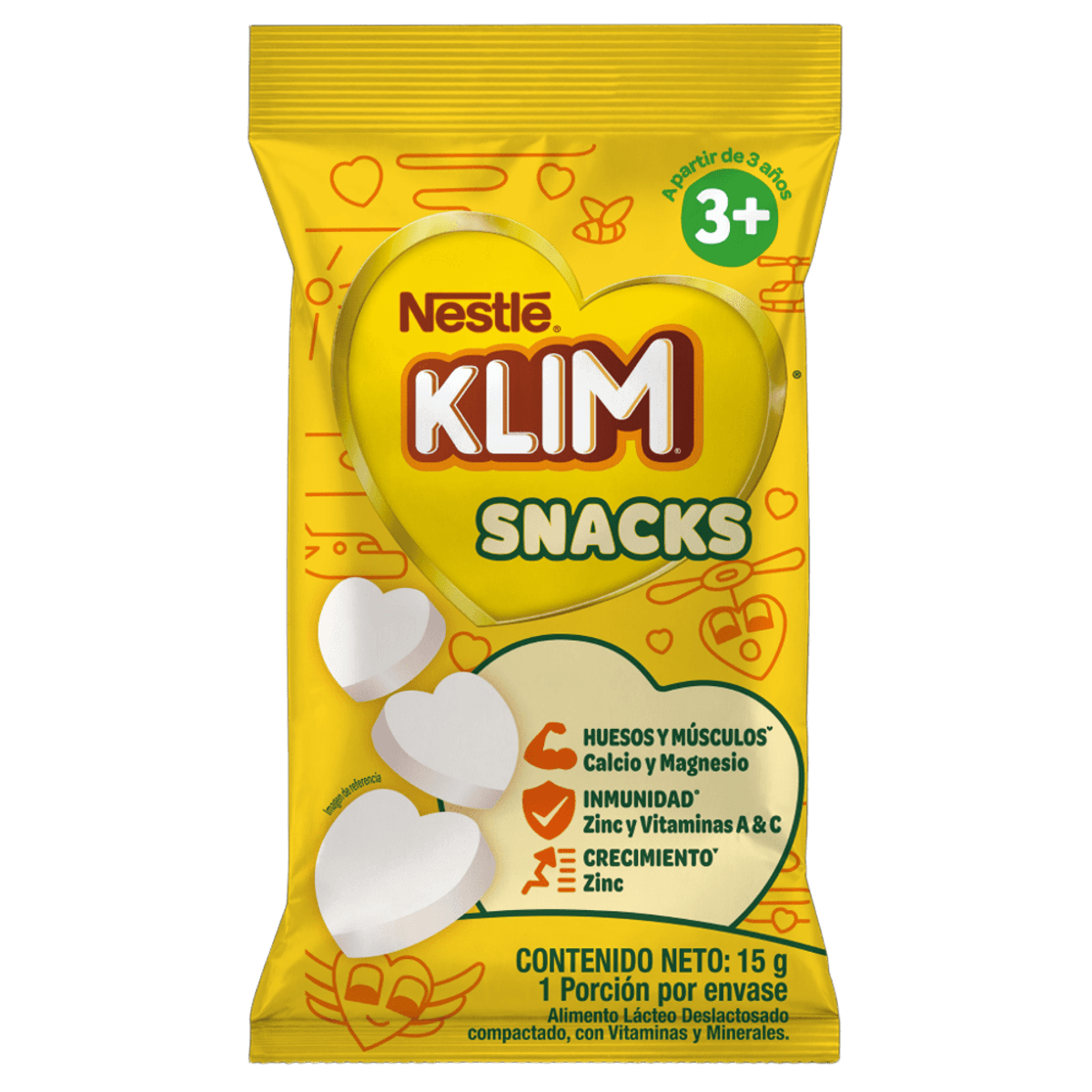 Nestle Klim Snacks Kids Milk Bites Fortified Vitamins Healthy Sweets 3-Pack 15g