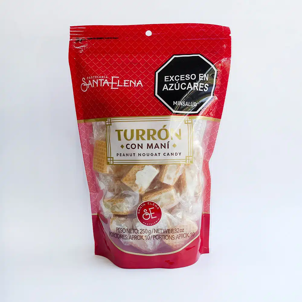 Santa Elena Artisanal Peanut Turrones Turron de Mani Classic Candy - 250g