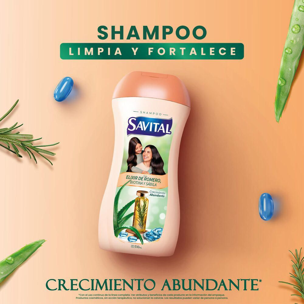 Colombian Savital  Rosemary Elixir Shampoo x 510ml. Elixir de Romero