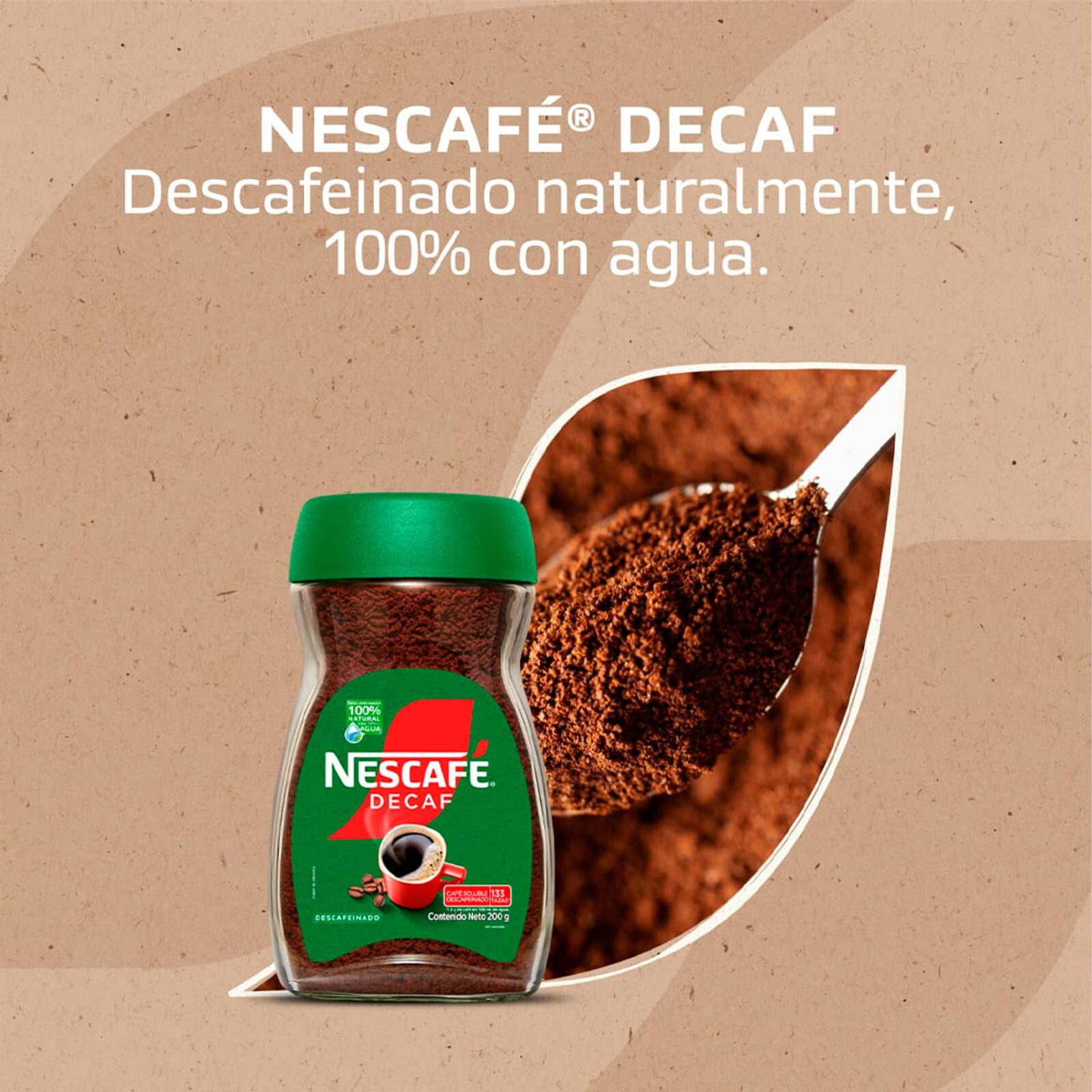 Nescafe Decaf Instant Coffee Descafeinado Roasted Smooth Blend - 6oz 170g