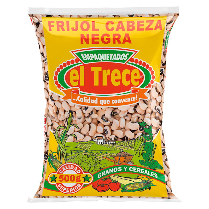 El Trece Frijol Cabeza Negra Black Eyed Peas Black Head Beans Grains Sizes