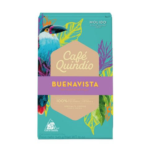 Cafe Quindio Buenavista Ground Coffee Single Origin Premium Regional - 340g
