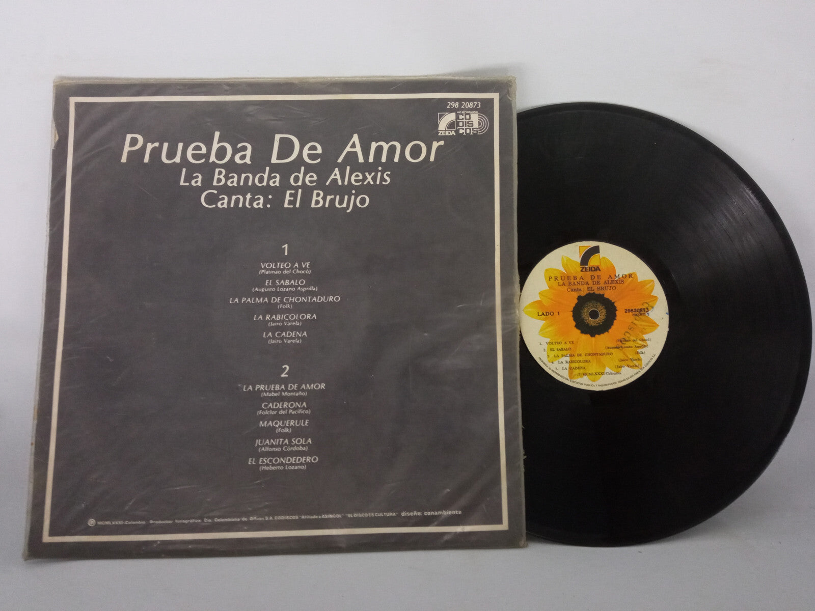 La Banda De Alexis Canta Alfonso Cordoba El Brujo Prueba De Amor Vinyl LP Record