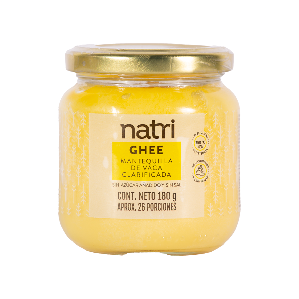 COLOMBIAN NATRI NATRI GHEE  CLARIFIED BUTTER 180GR, MANTEQUILLA  CLARIFICADA
