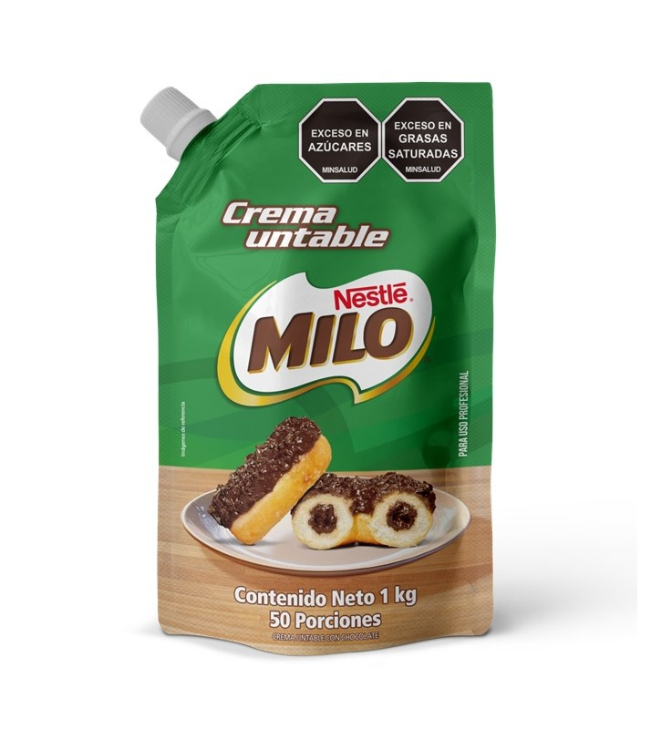 Nestle Professional Milo Chocolate Spread Cream Crema Untable Rich Blend 1kg