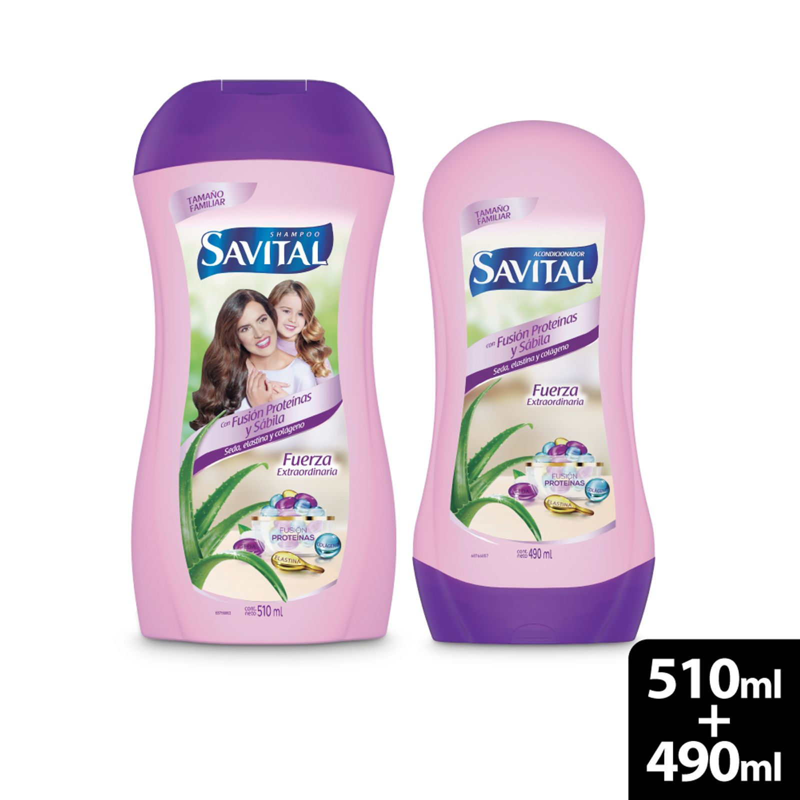 Colombian Savital Conditioner  with protein and aloe vera fusion x490ml