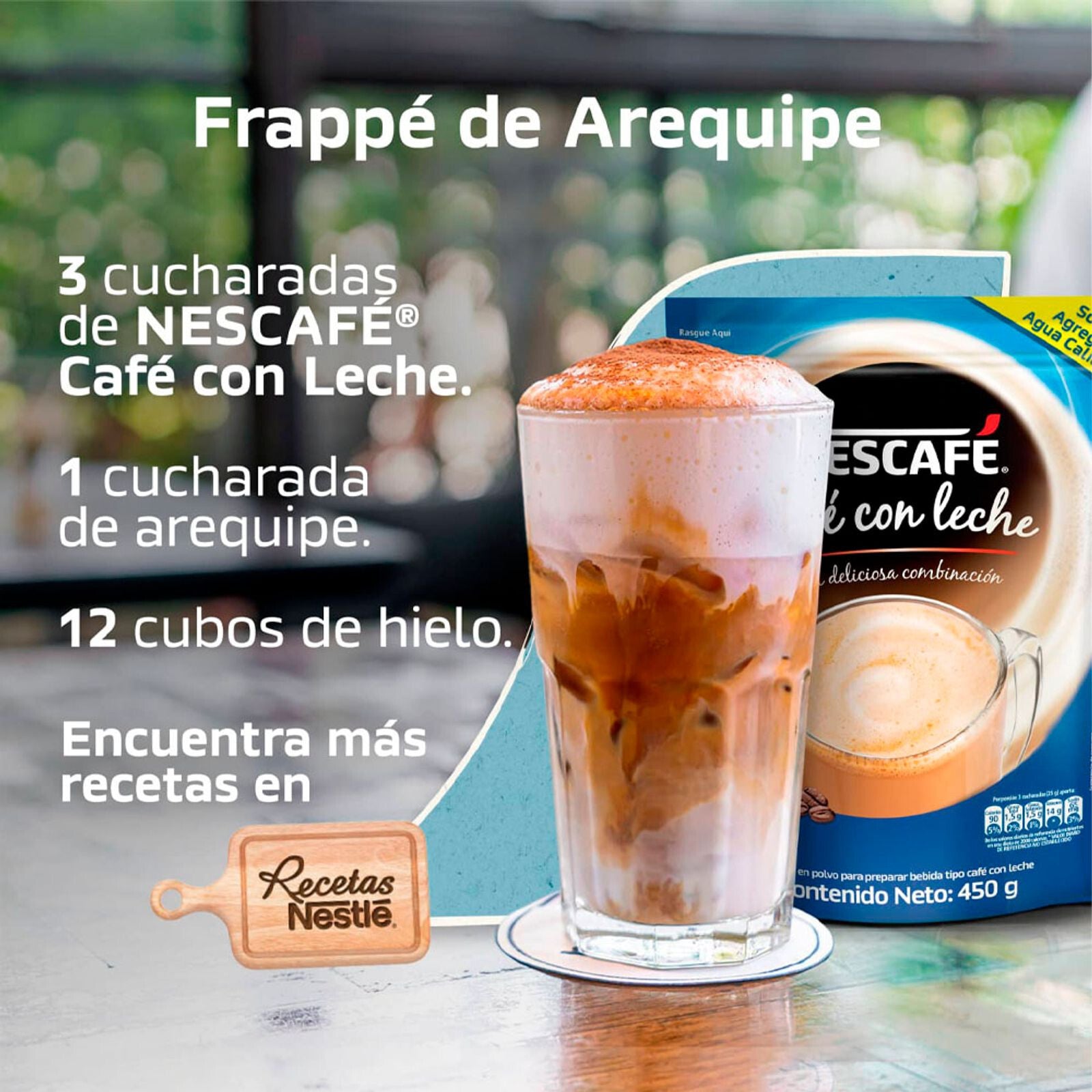 Nescafe Skimmed Milk Latte Coffee Cafe con Leche Descremada Bag - 1.8 lb 800g