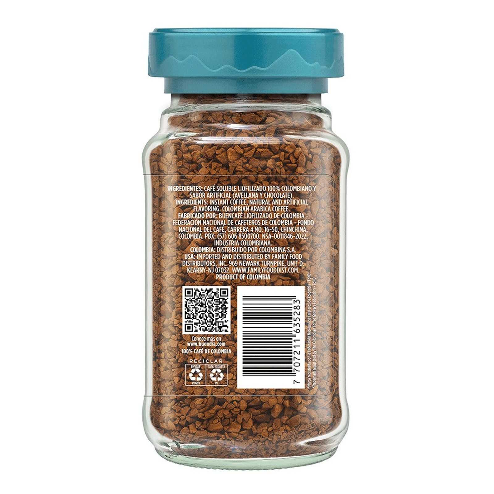 Cafe Buendia Chocohazelnut Instant Coffee Soluble Chocoavellana Flavor - 85g