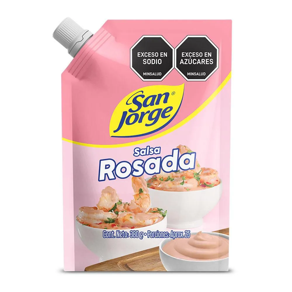 San Jorge Pink Sauce Salsa Rosada Doypack Traditional Creamy Dip - 380g