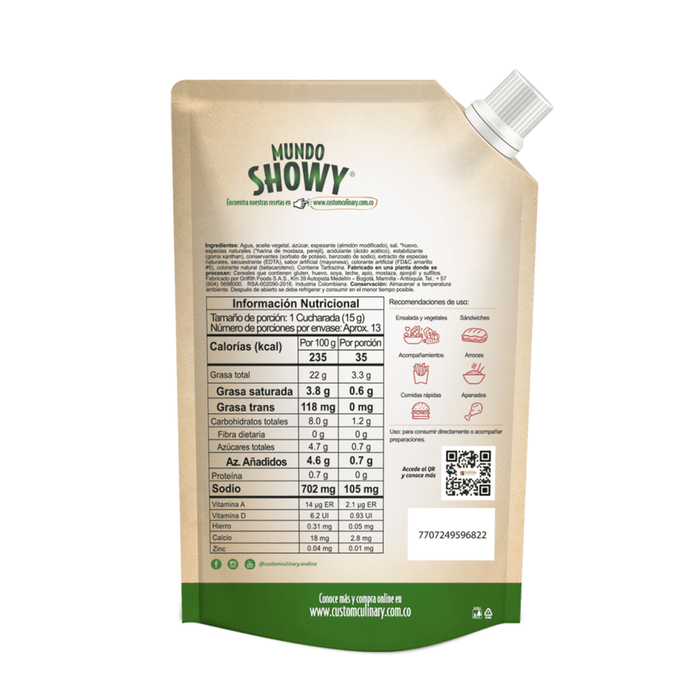 Zafran Showy Sauce Doypack Original Creamy Specialty Dipping Sauce - 200g