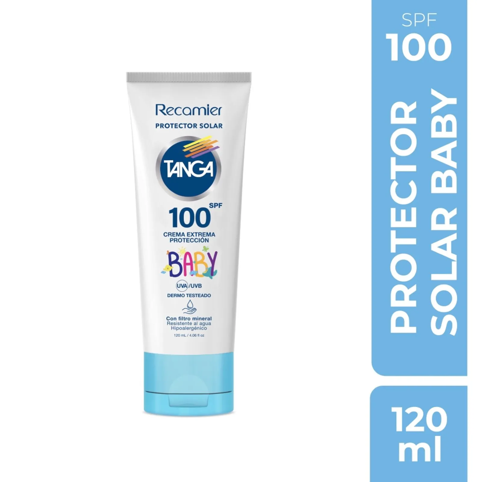 Recamier Tanga Sunscreen Baby SPF 100 Gentle Cream Sunblock Kids - 120ml