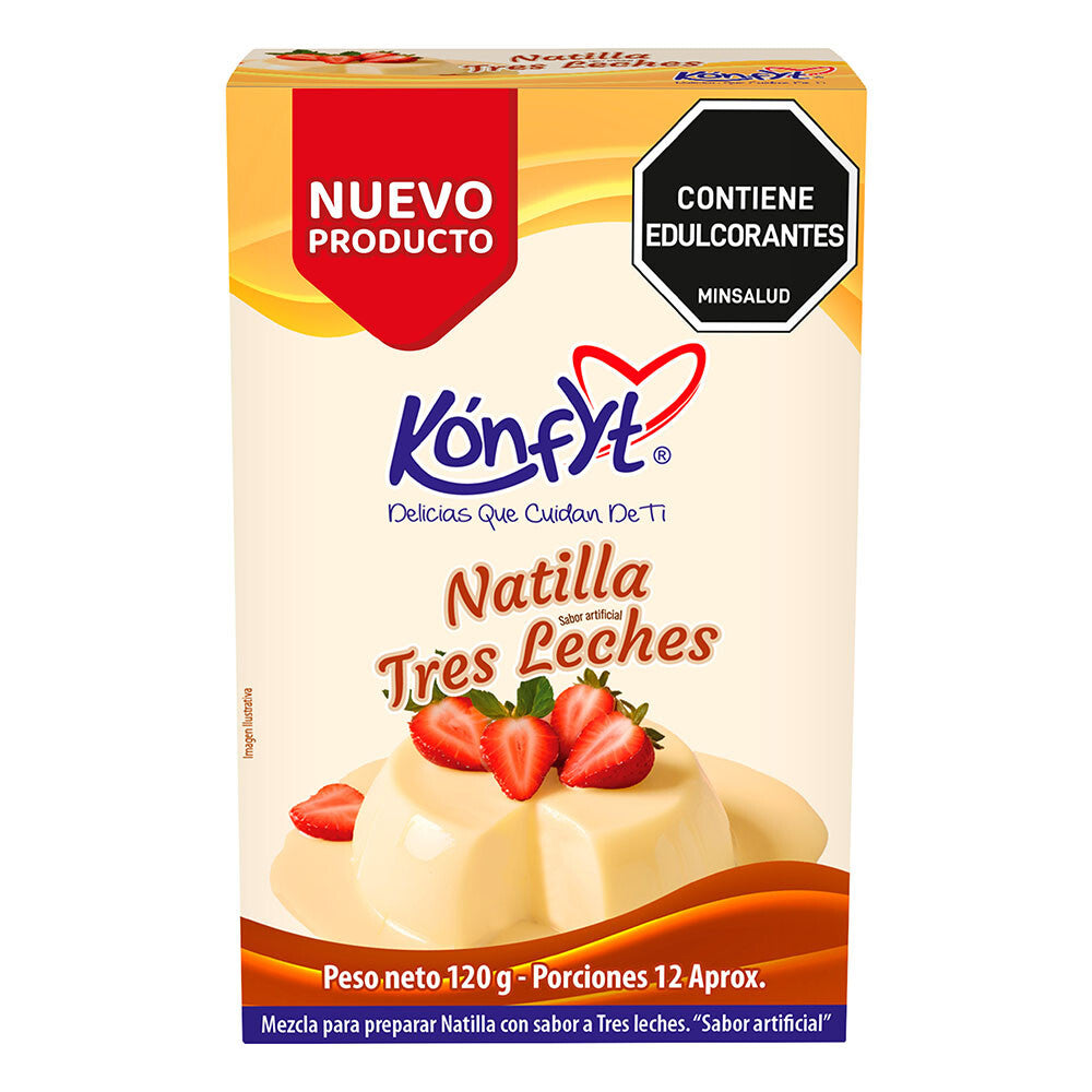 Konfyt Sugar Free Natilla Corn Pudding Custard Diet Dessert Variety Mix Sizes