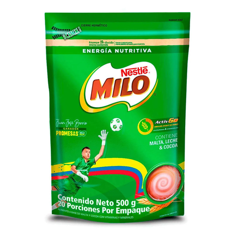 Nestle Milo Chocolate Malt Drink Mix Active-Go Powder Energy - 17.6 oz (500g)