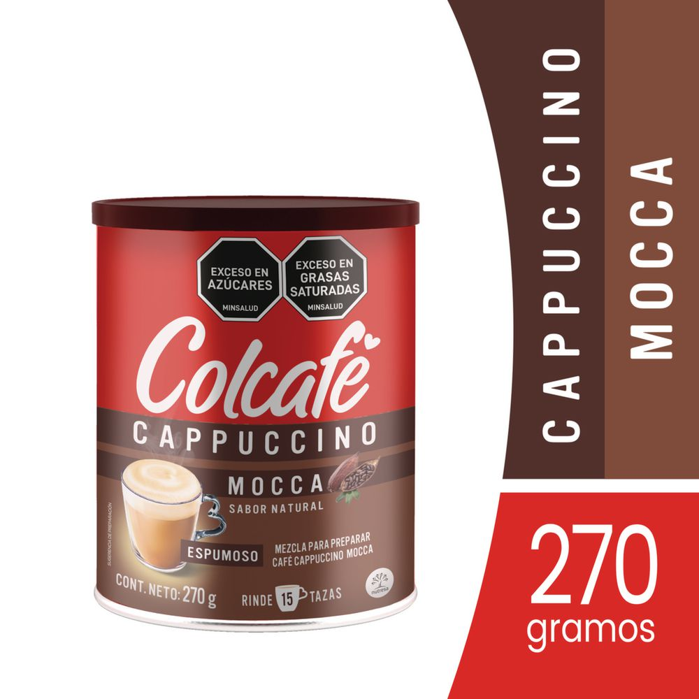 Colcafe Cappuccino Mocca Instant Coffee Mix Foam Capuchino Moca Bag 270g