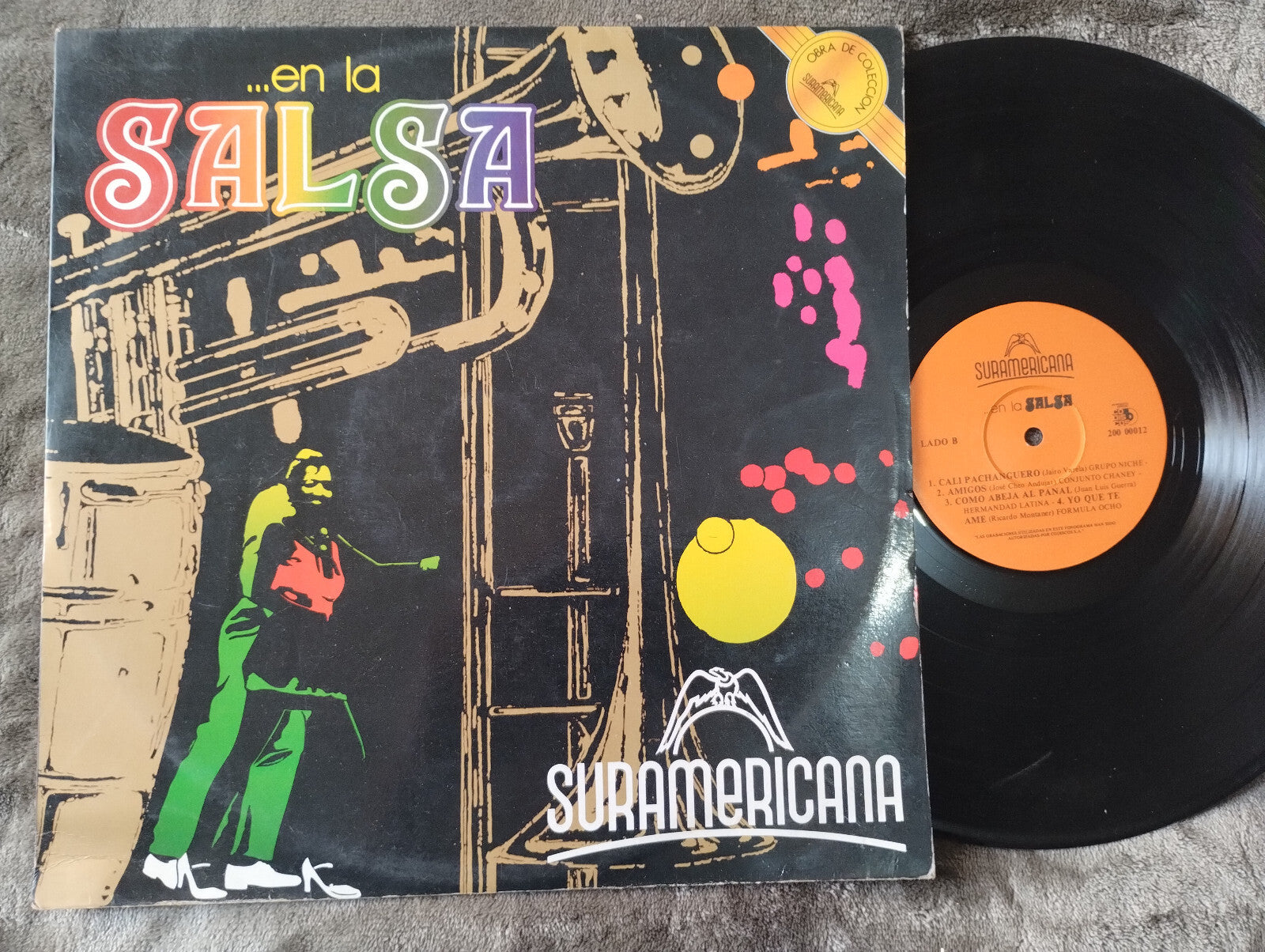 Various Suramericana En La Salsa Codiscos Vinyl LP Record Classic Salsa Dura