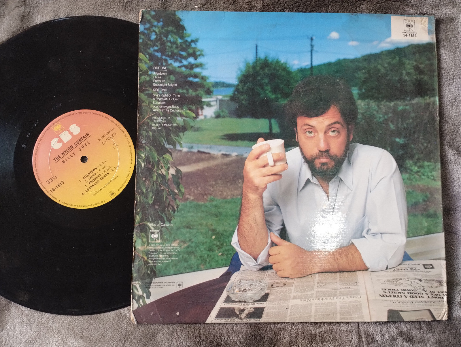 Billy Joel The Nylon Curtain CBS Vinyl LP Record Original Pop Rock Album