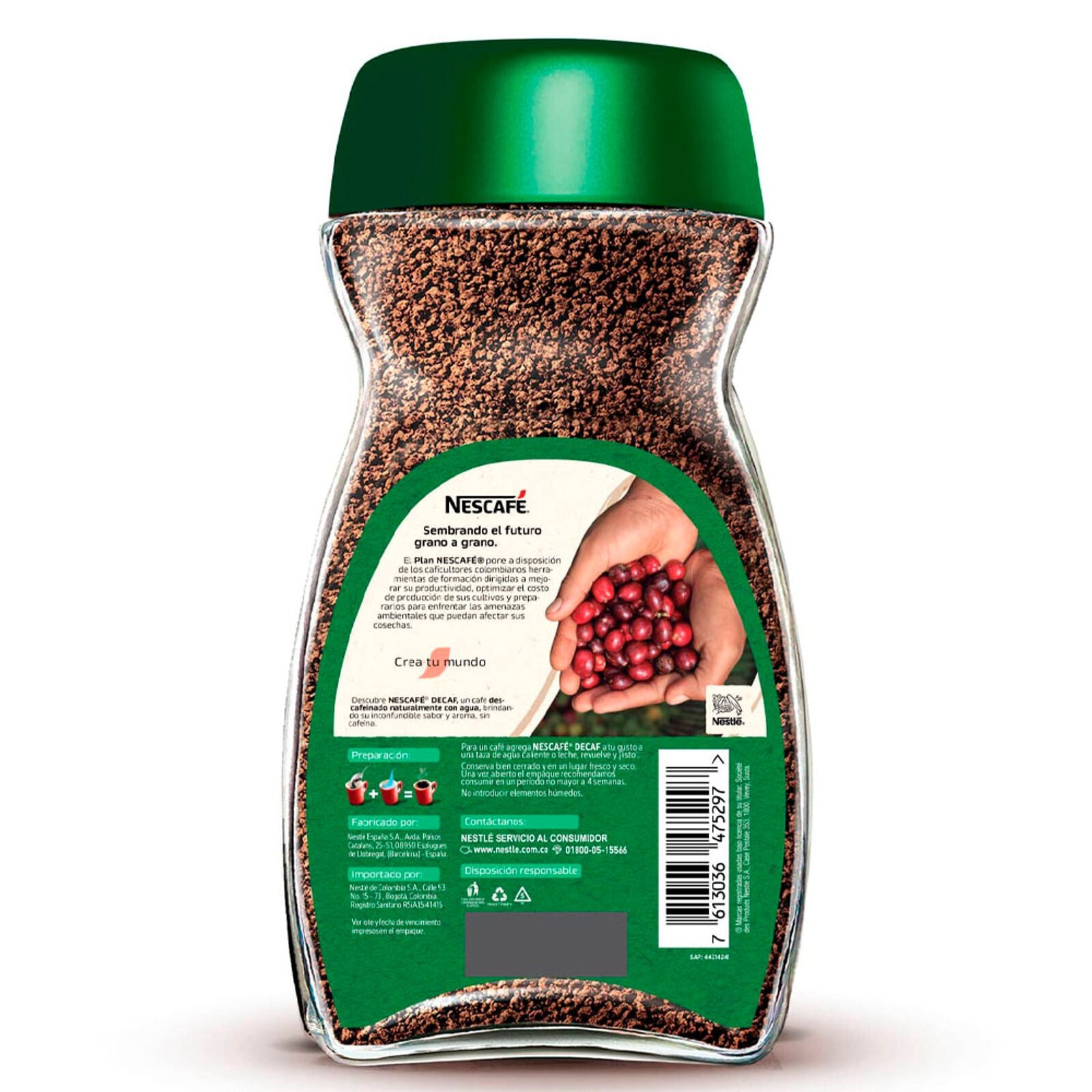 Nescafe Decaf Instant Coffee Descafeinado Roasted Smooth Blend - 6oz 170g