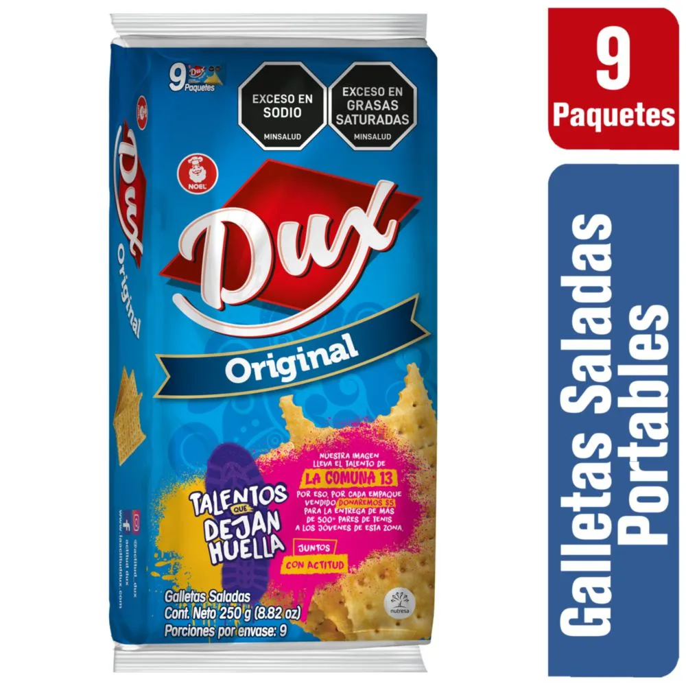 Dux Salty Cookies Galletas Saladas Crackers Multipack Snacks 9-Units 250g