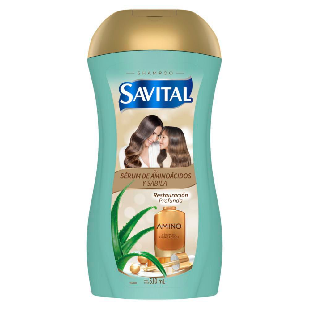 Colombian Savital Amino Acid Shampoo 510 ml. Shampoo Savital aminoacidos x 510ml