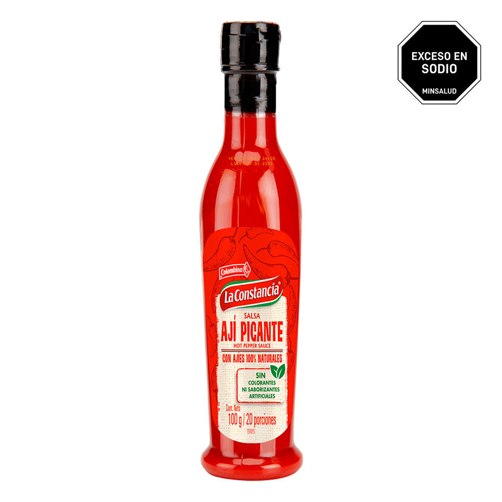 Constancia Aji Picante Hot Pepper Sauce Traditional Spicy Liquid Dip - 100g