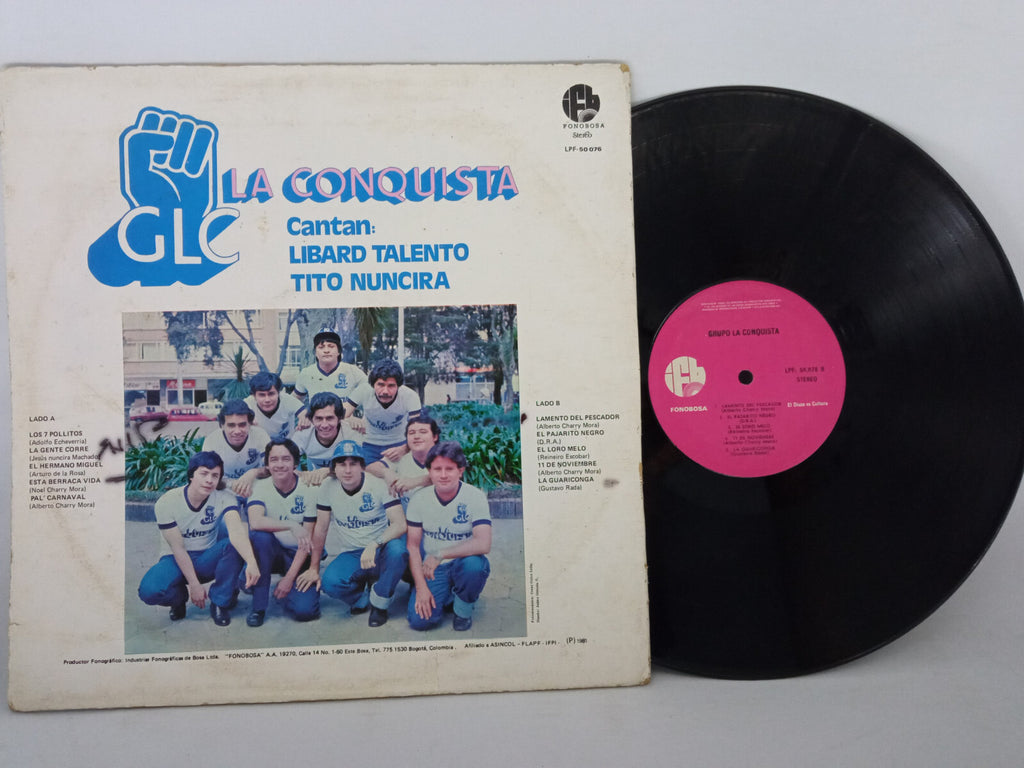 Grupo La Conquista Grupo La Conquista Fonobosa Vinyl LP Record Rare Latin Salsa