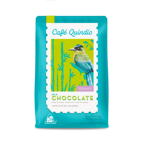 Cafe Quindio Special Harvest Chocolate Coffee Beans Granos De Chocolate - 250g