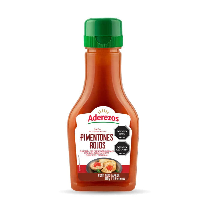 Aderezos Red Pepper Seasoning Sauce Salsa Pimentones Rojos Glaze Dip - 265g