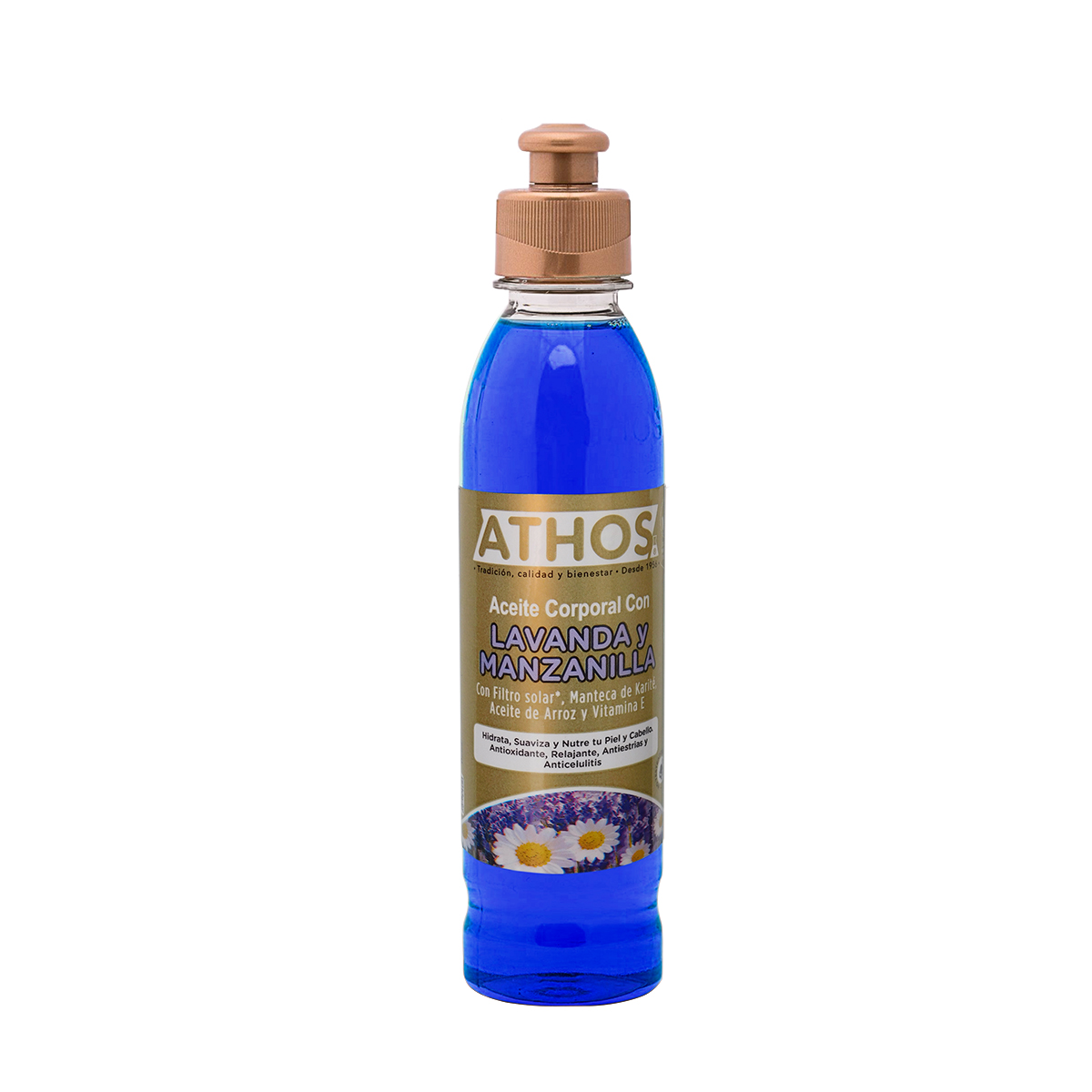 Athos Lavender Chamomile Body Oil Relaxing Skin Care Aceite Lavanda - 250ml