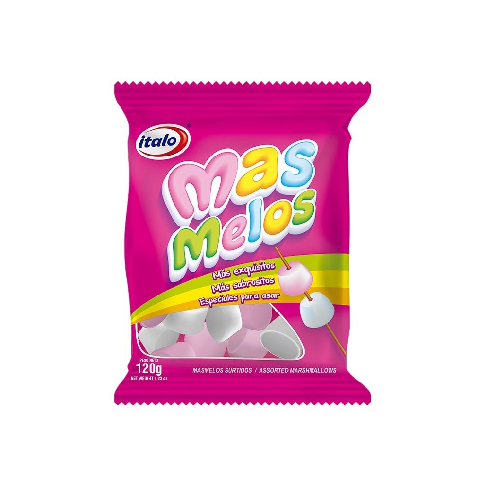 Italo Marshmallow Colores Masmelos Assorted Colored Fluffy Candies Confectionery