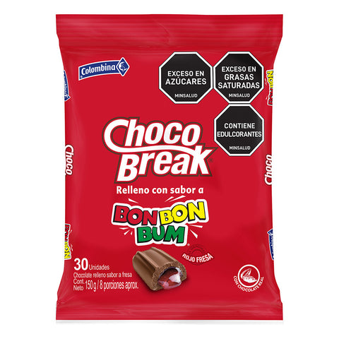Colombina Choco Break Chocolate Filled Candy Caramelos Rellenos Assorted Mix
