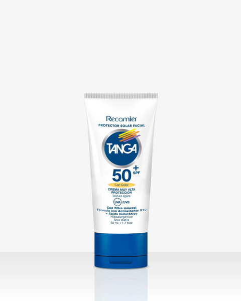Recamier Tanga Facial Sunscreen Color SPF 50 Tinted Protection Sunblock - 50ml