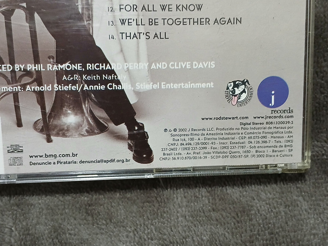 Rod Stewart It Had To Be You Great American Songbook Brazil Pressing Audio CD