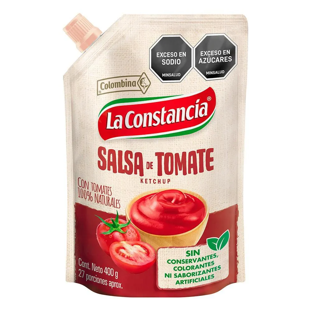 La Constancia Ketchup Sauce Salsa de Tomate Doypack Classic Tomato - 400g