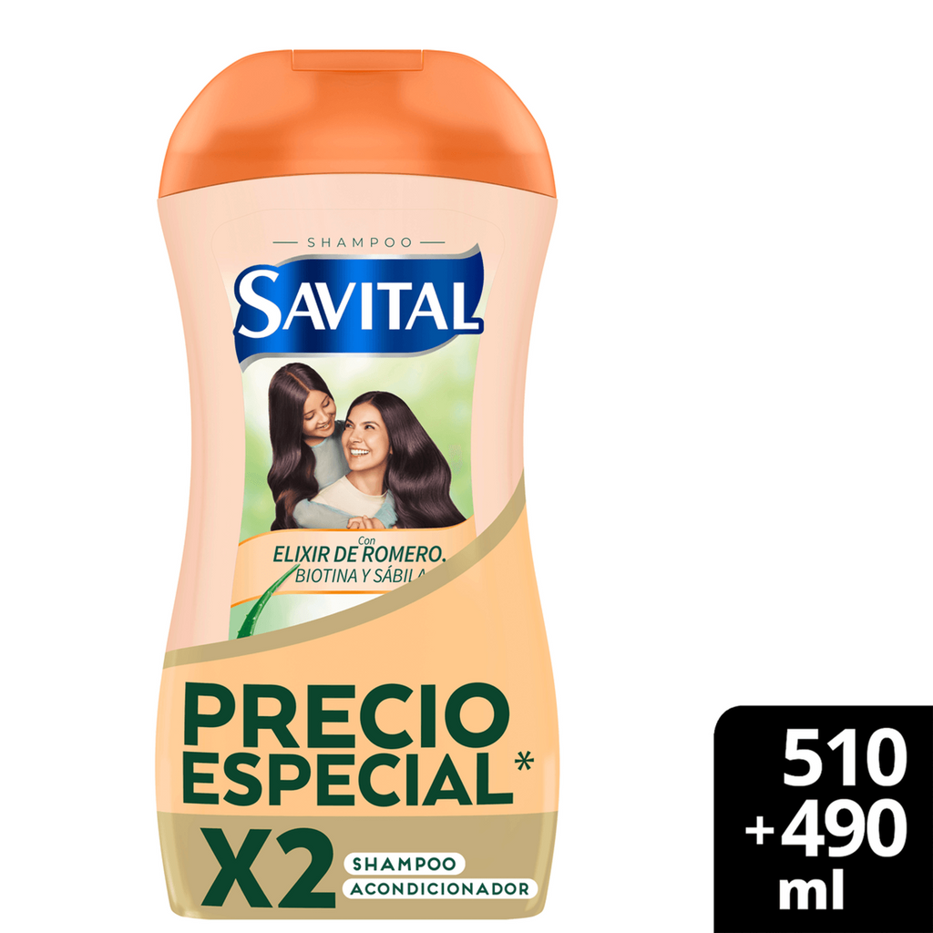 Colombian Savital  Rosemary Elixir Shampoo x510ml + Conditioner x 490ml