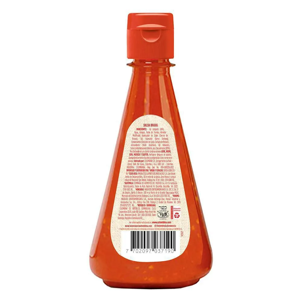 Constancia Salsa Brava Chili Pepper Hot Sauce Traditional Dip - 11.3 oz (320g)